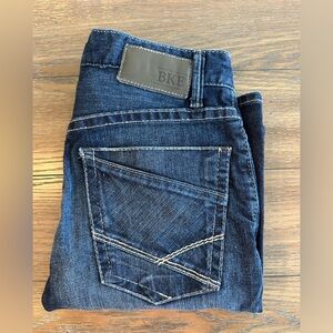 BKE Aiden Bootcut Dark Blue Denim Jeans Size 28 S